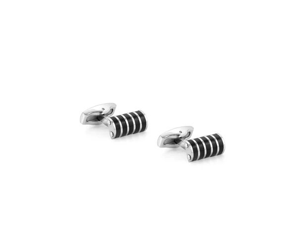 Nomination Silver Black Strong Cufflinks - MococoNomination028305/030Accessories