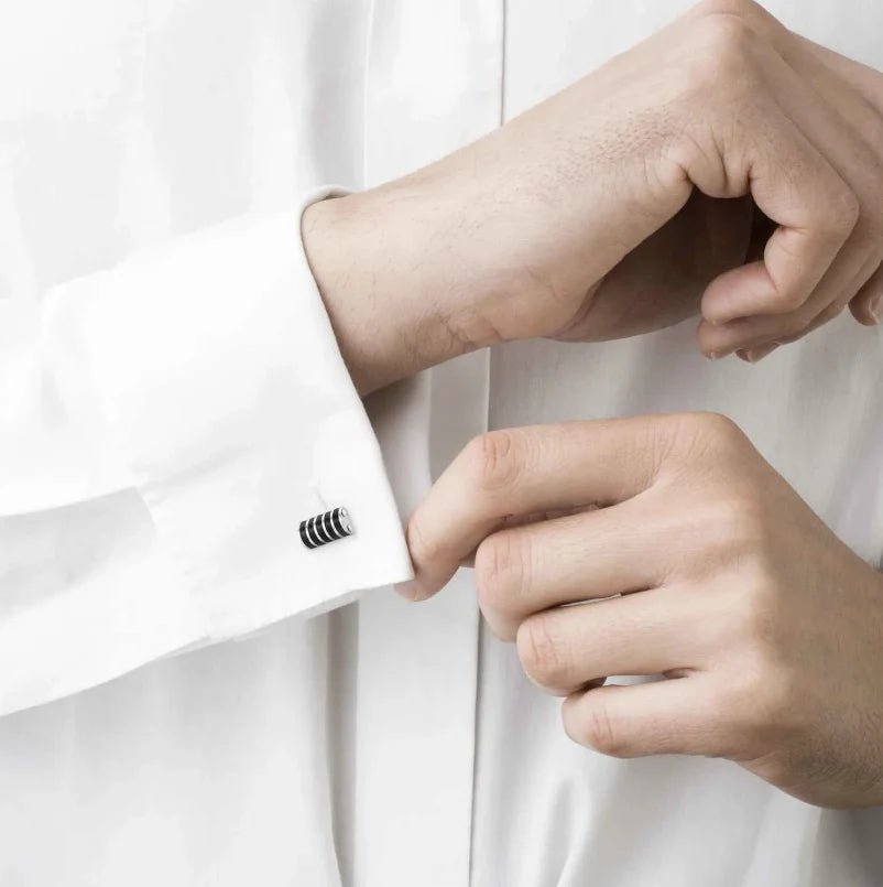 Nomination Silver Black Strong Cufflinks - MococoNomination028305/030Accessories