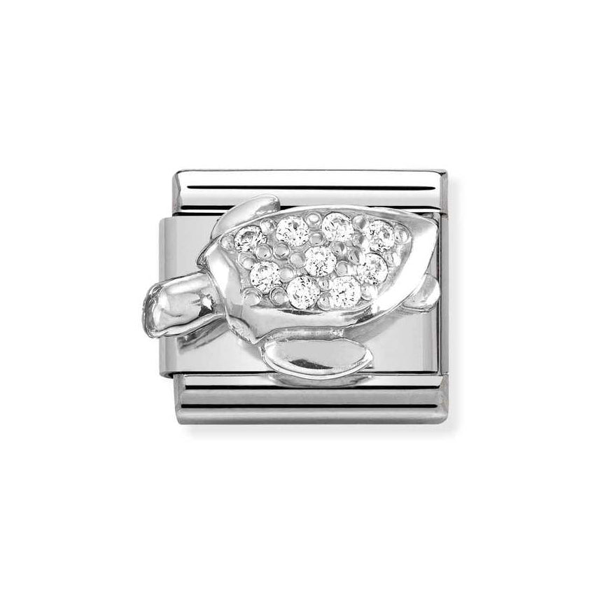 Nomination Silver Classic Cz Sea Turtle Charm - MococoNomination330304/468033497528254Charms and Links
