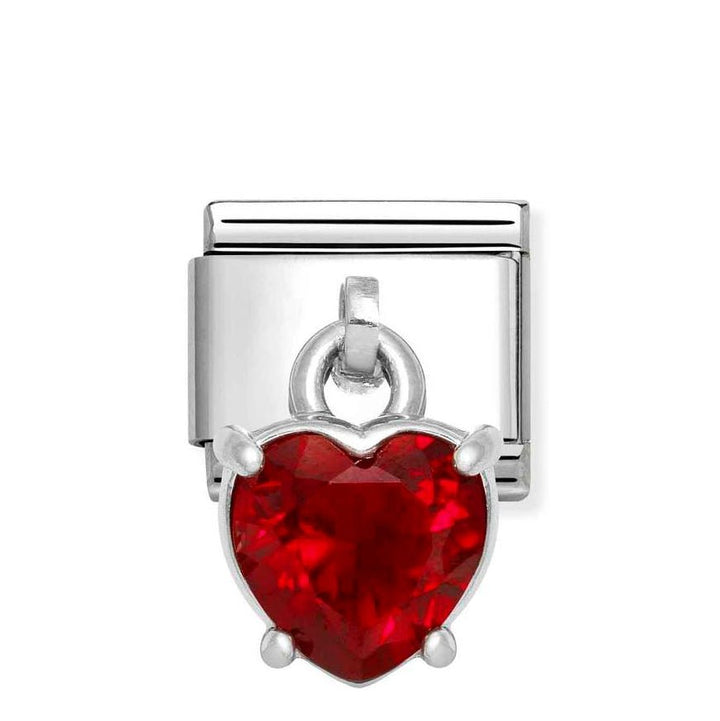 Nomination Silver Classic Dangle Red Heart Cz Charm - MococoNomination331812/138033497538031Charms and Links