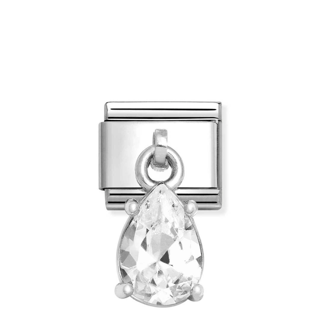 Nomination Silver Classic Dangle Teardrop Cz Charm - MococoNomination331812/108033497538000Charms and Links