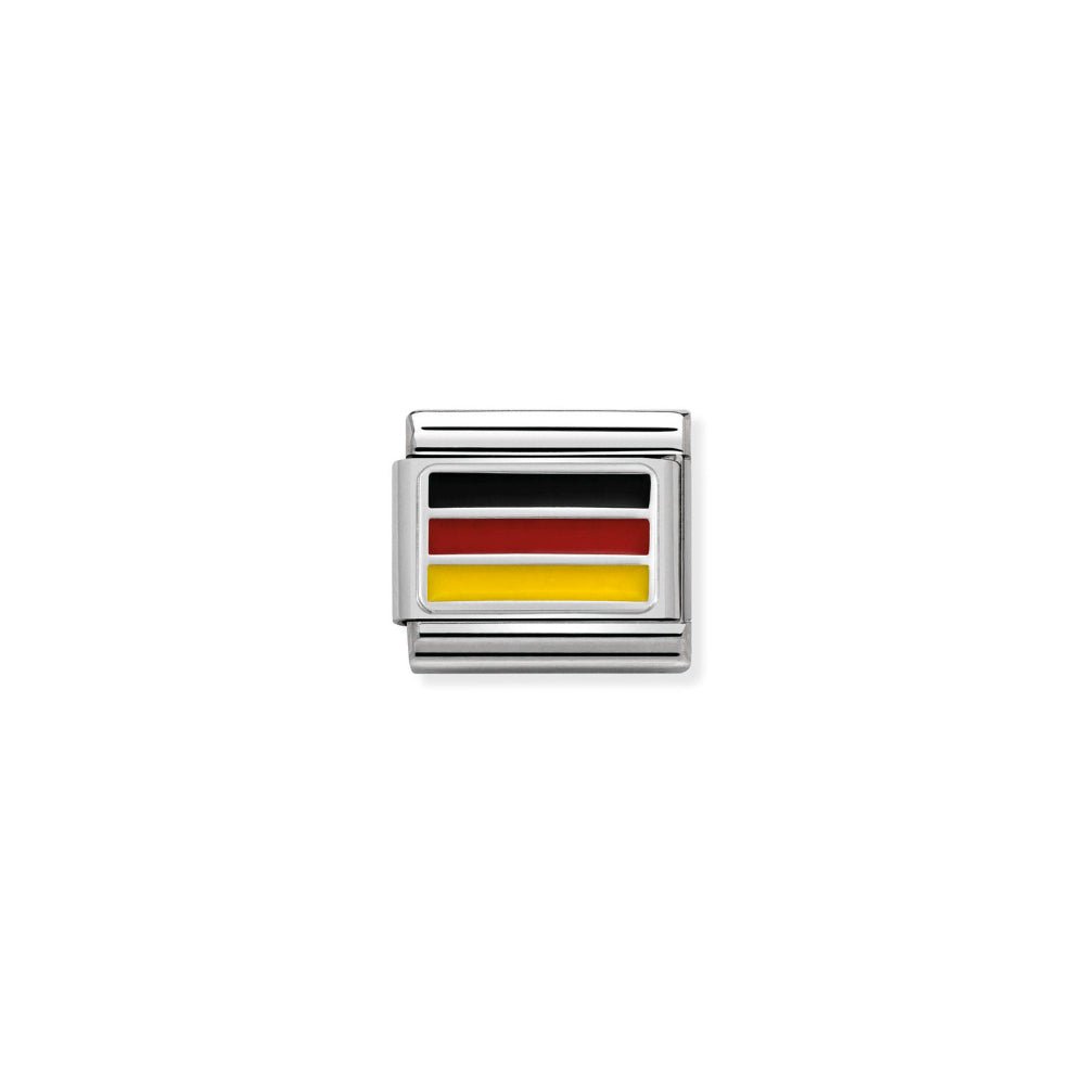 Nomination Silver Classic Flags St., Enamel Germany Charm - MococoNomination330207/148033497412348Charms