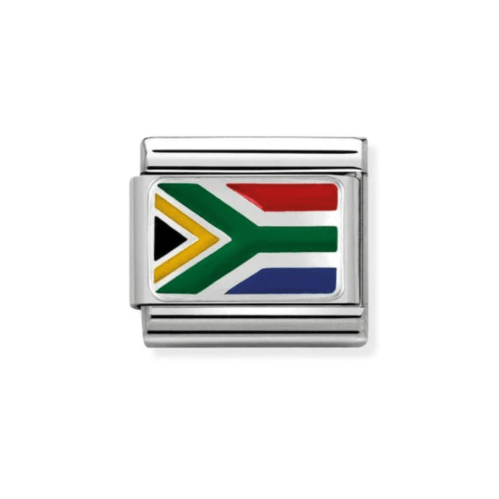Nomination Silver Classic Flags St., Enamel South Africa Charm - MococoNomination330207/058033497406422Charms