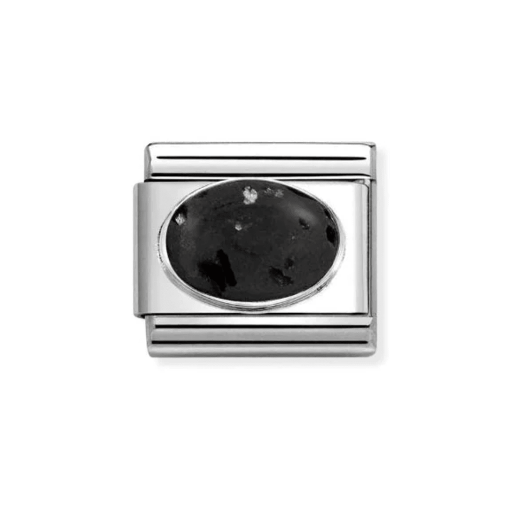 Nomination Silver Classic Hard Stones and Lava Stone Mat Charm - MococoNomination330510/438033497537805Charms
