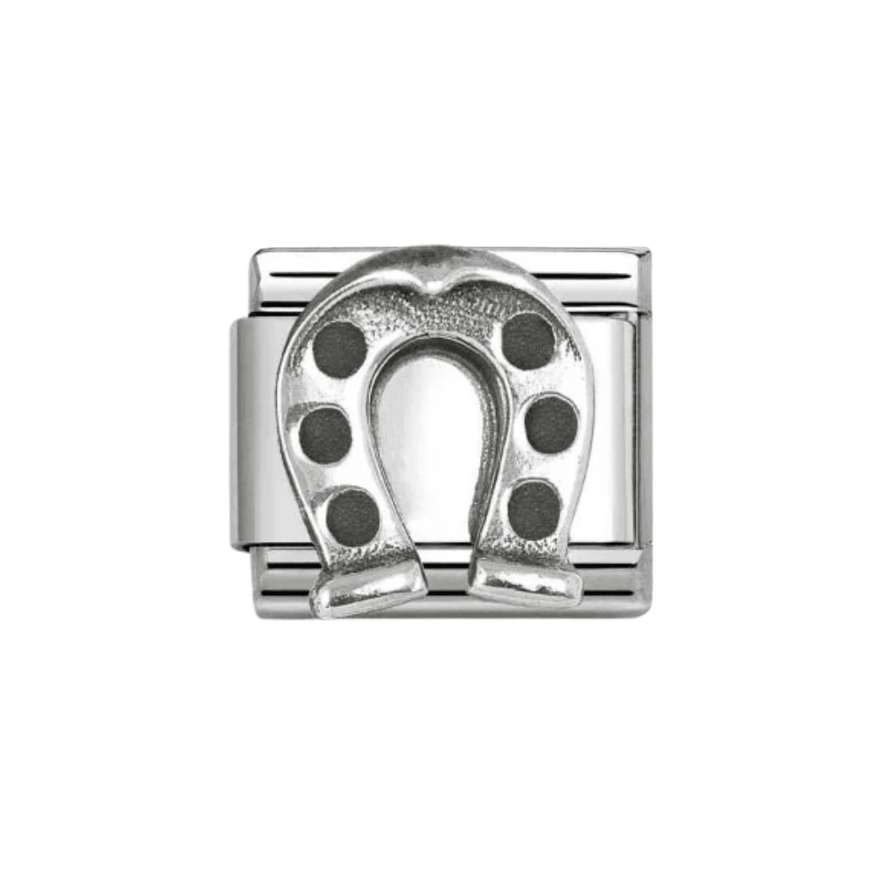 Nomination Silver Classic Oxidised Horseshoe Charm - MococoNomination330101/958033497568694Charms