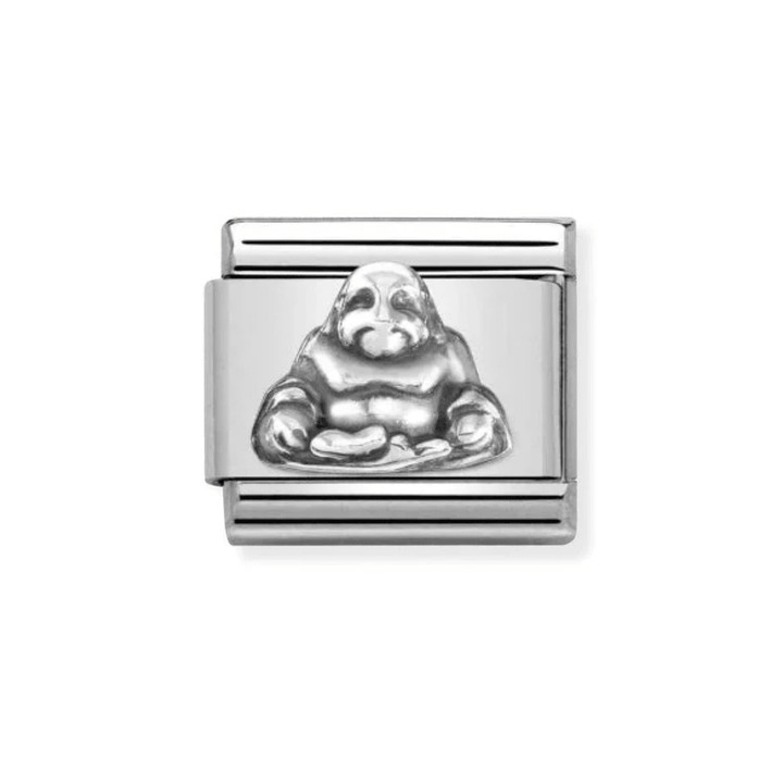 Nomination Silver Classic Oxidized Symbols St. and Buddha Charm - MococoNomination330101/528033497521606Charms