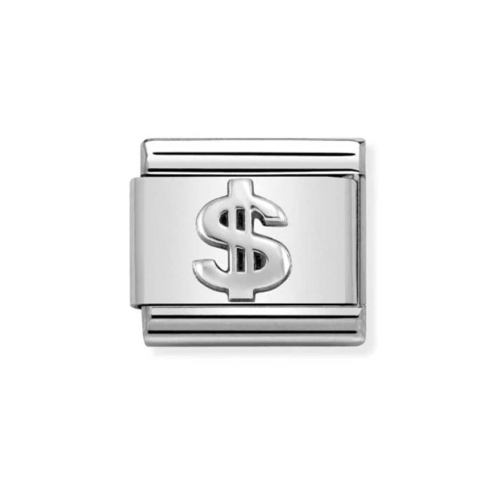 Nomination Silver Classic Oxidized Symbols St. and Dollar Charm - MococoNomination330101/318033497443663Charms