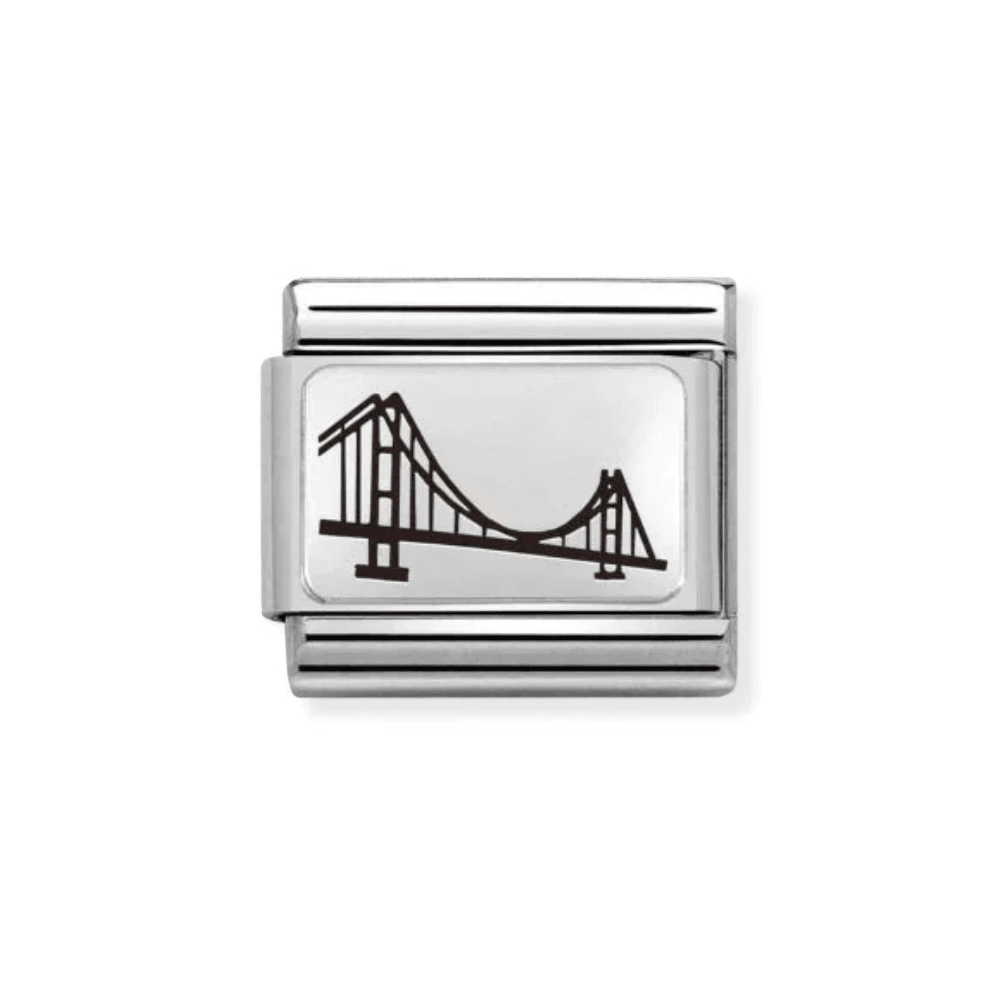 Nomination Silver Classic Plates and Humber Bridge Charm - MococoNomination330111/068033497502568Charms