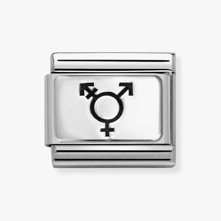 Nomination Silver Classic Plates and Transgender Charm - MococoNomination330111/478033497542670Charms