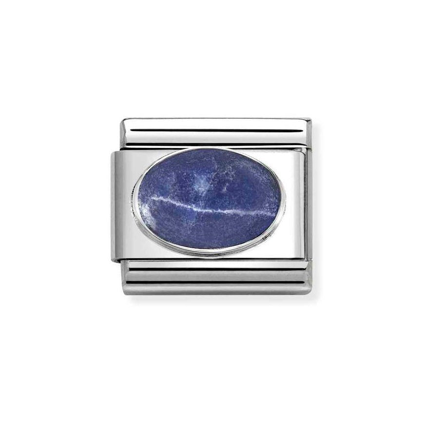 Nomination Silver Classic Sodalite Oval Charm - MococoNomination330510/428033497537799Charms and Links