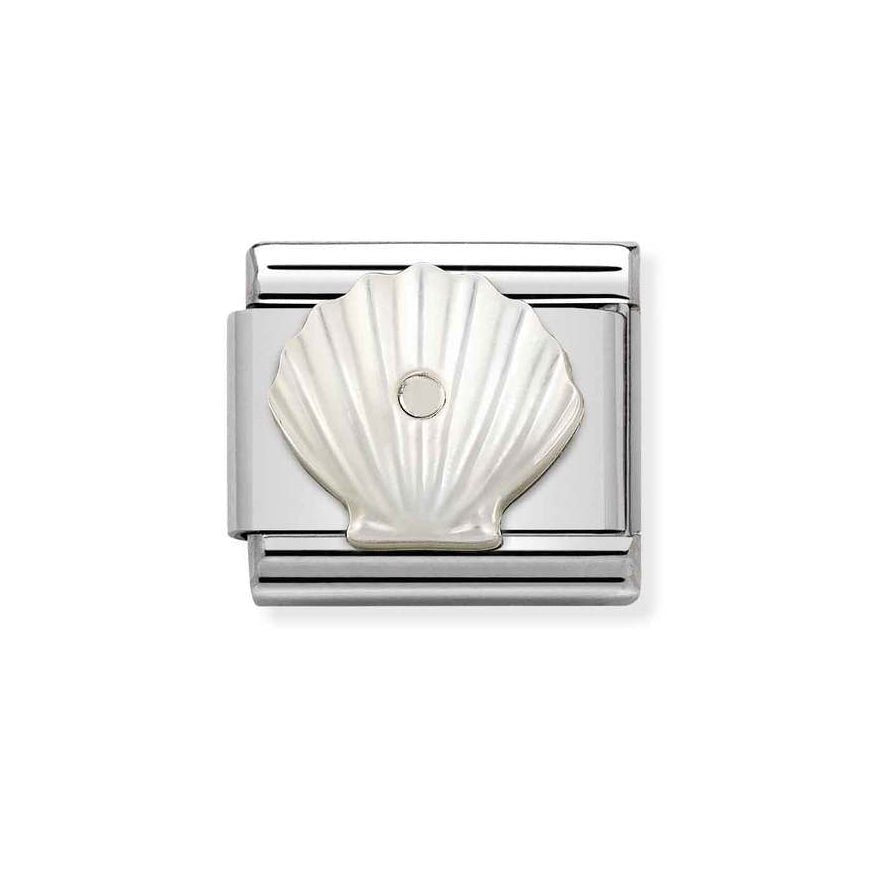 Nomination Silver Classic White Mother Of Pearl Shell Charm - MococoNomination330509/118033497528285Charms and Links
