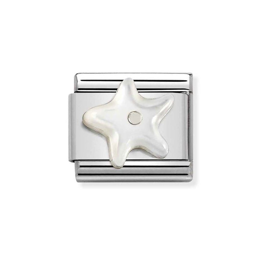Nomination Silver Classic White Mother Of Pearl Starfish Charm - MococoNomination330509/128033497528292Charms and Links