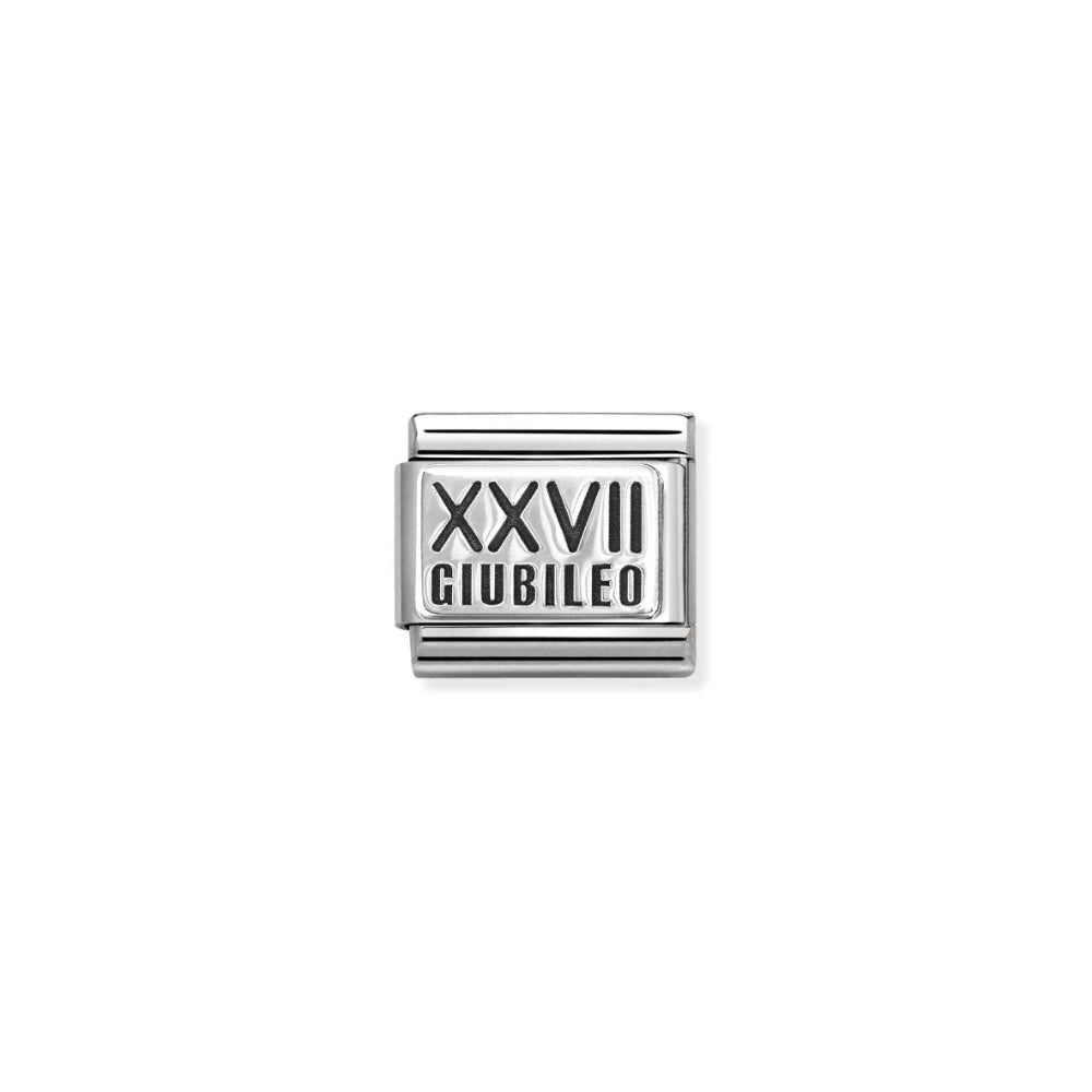 Nomination Silver Composable 27 th Jubilee Charm Link image