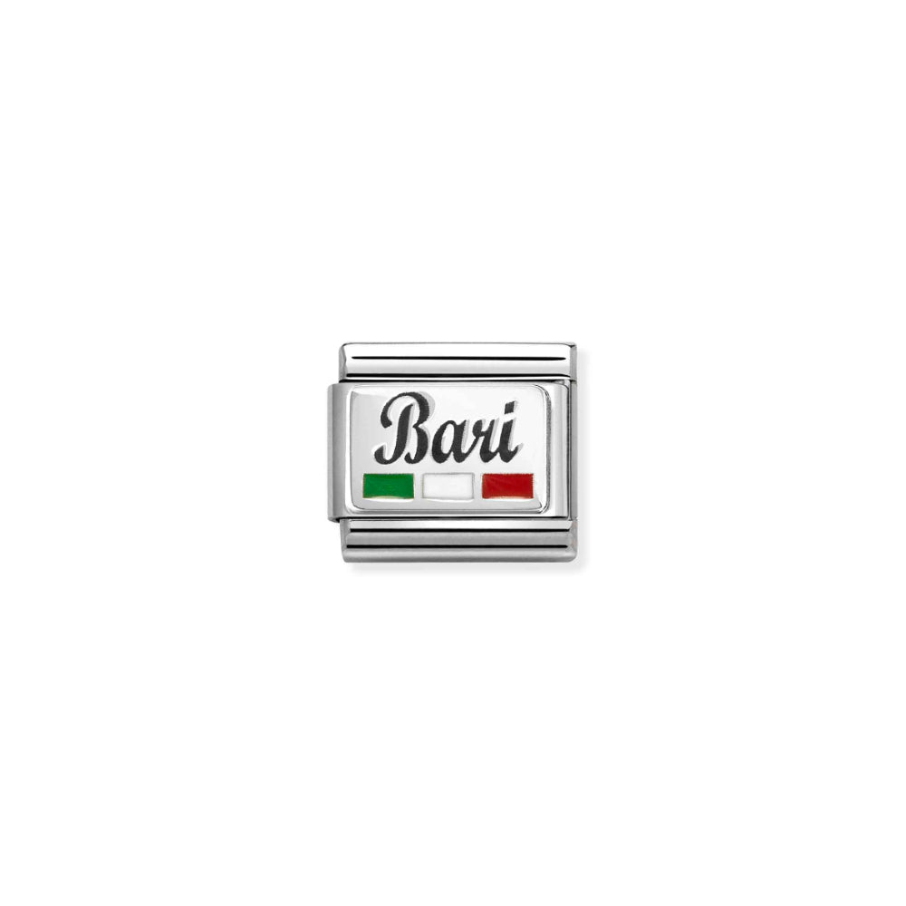 Nomination Silver Composable Bari with Flag Charm Link image