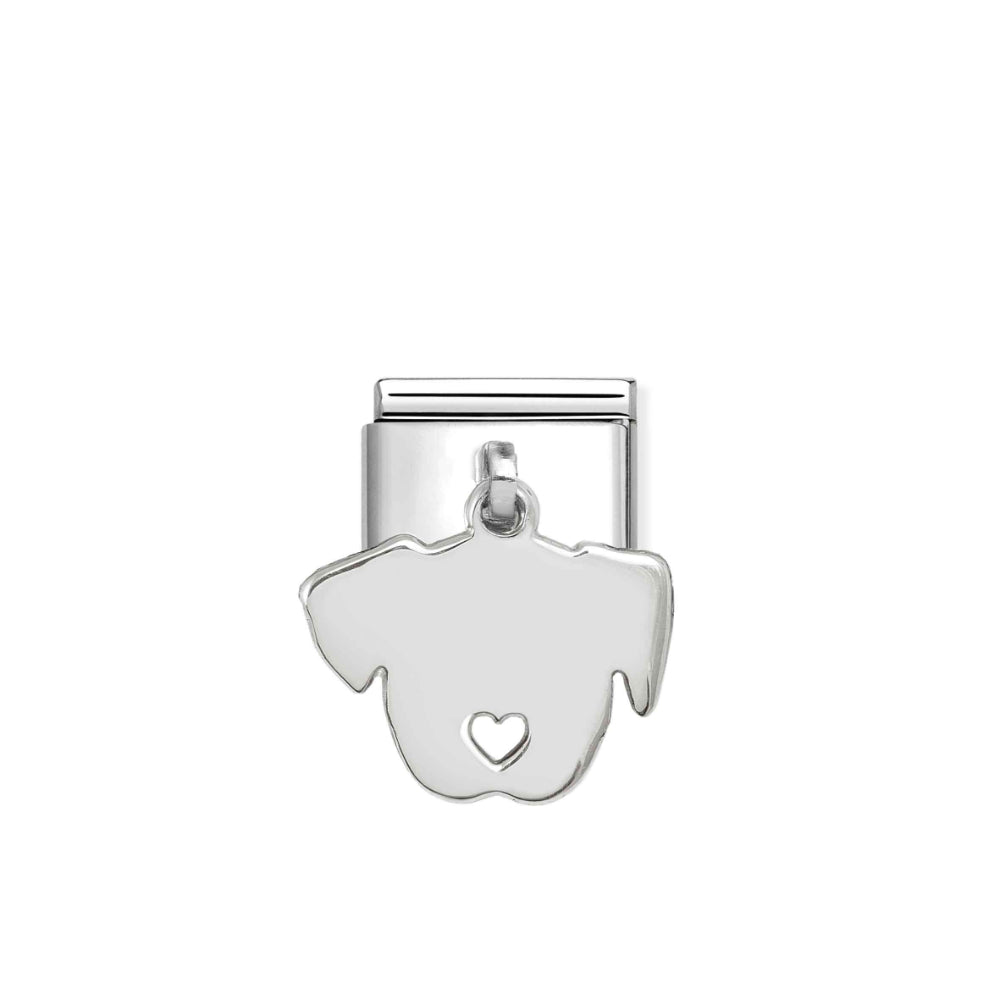 Nomination Silver Composable Classic Dog Engraving Pendant Link image