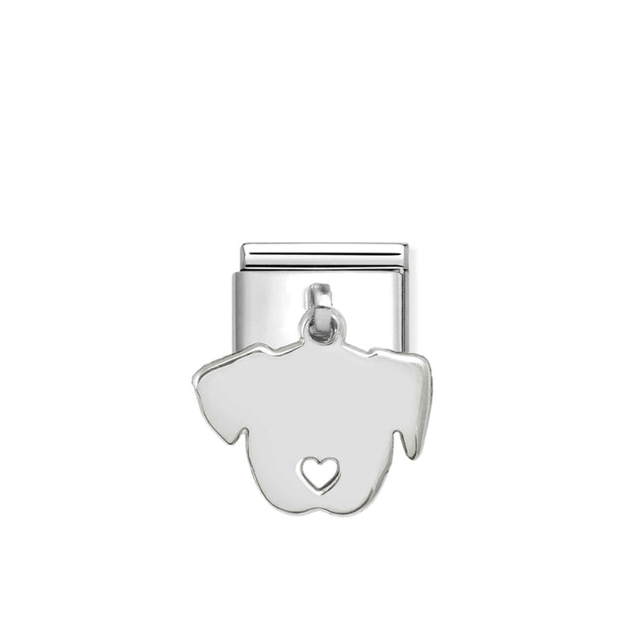 Nomination Silver Composable Classic Dog Engraving Pendant Link image