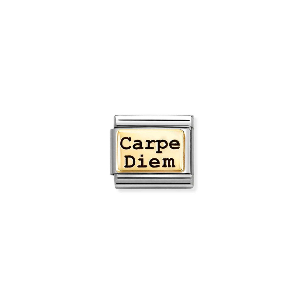 Nomination Silver Composable Classic Ed Carpe Diem Plate Link Image