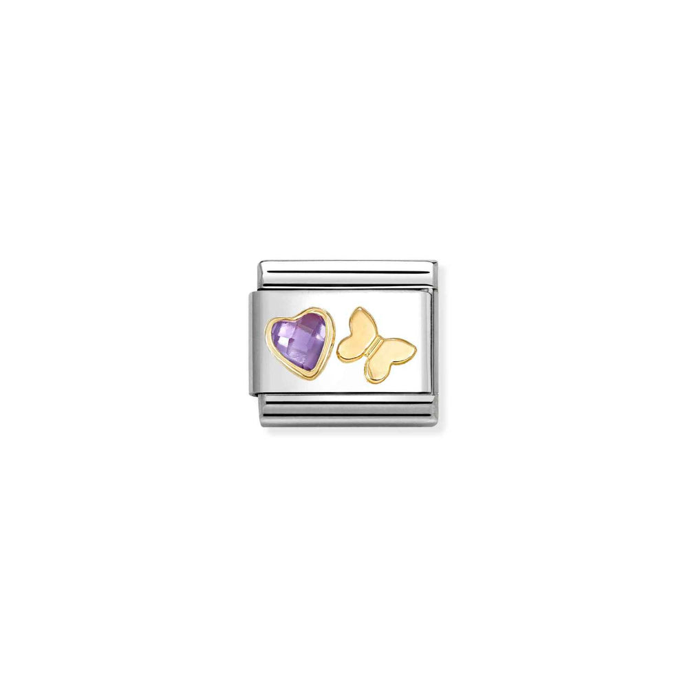 Nomination Silver Composable Classic Ed CZ Faceted Symbols Link - 030613/13 Image
