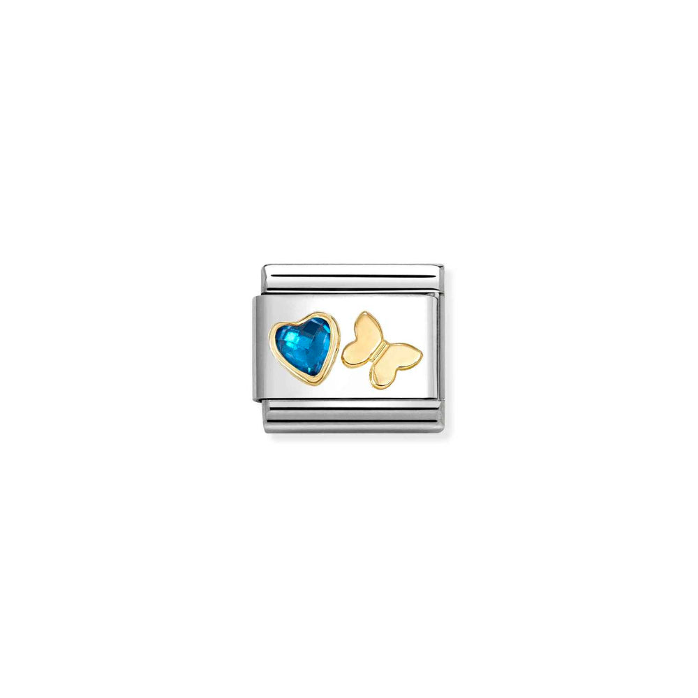 Nomination Silver Composable Classic Ed CZ Faceted Symbols Link - 030613/16 Image
