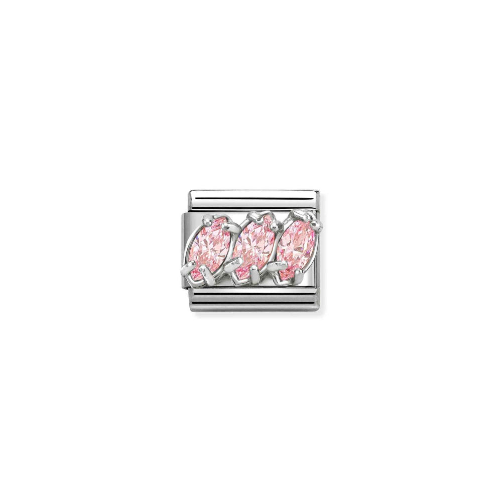 Nomination Silver Composable Classic Ed CZ Link - 330329/21 Image