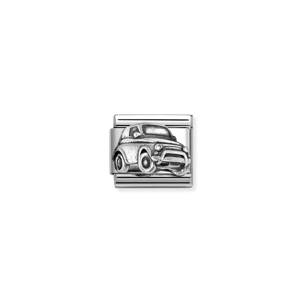 Nomination Silver Composable Classic Ed Oxidized Car Link Image