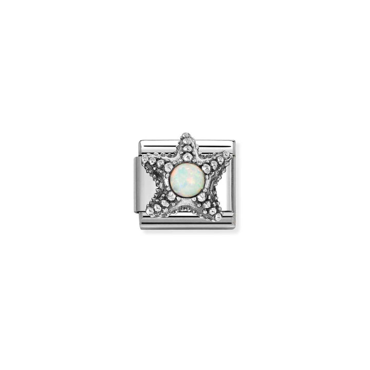 Nomination Silver Composable Classic Ed White Opal Starfish Link Image