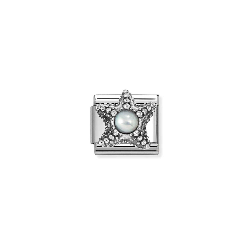 Nomination Silver Composable Classic Ed White Pearl Starfish Link Image