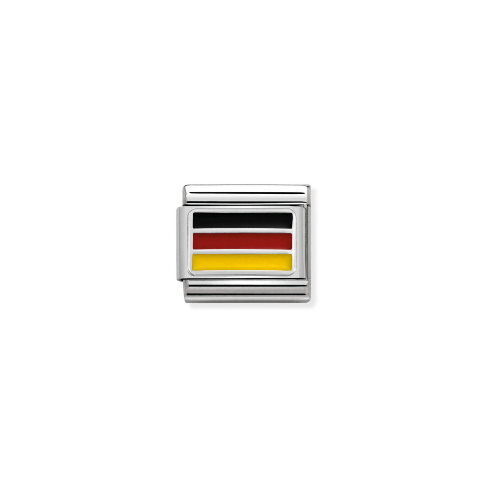 Nomination Silver Composable Classic Flags In St.Steel, Enamel Germany Charm Image