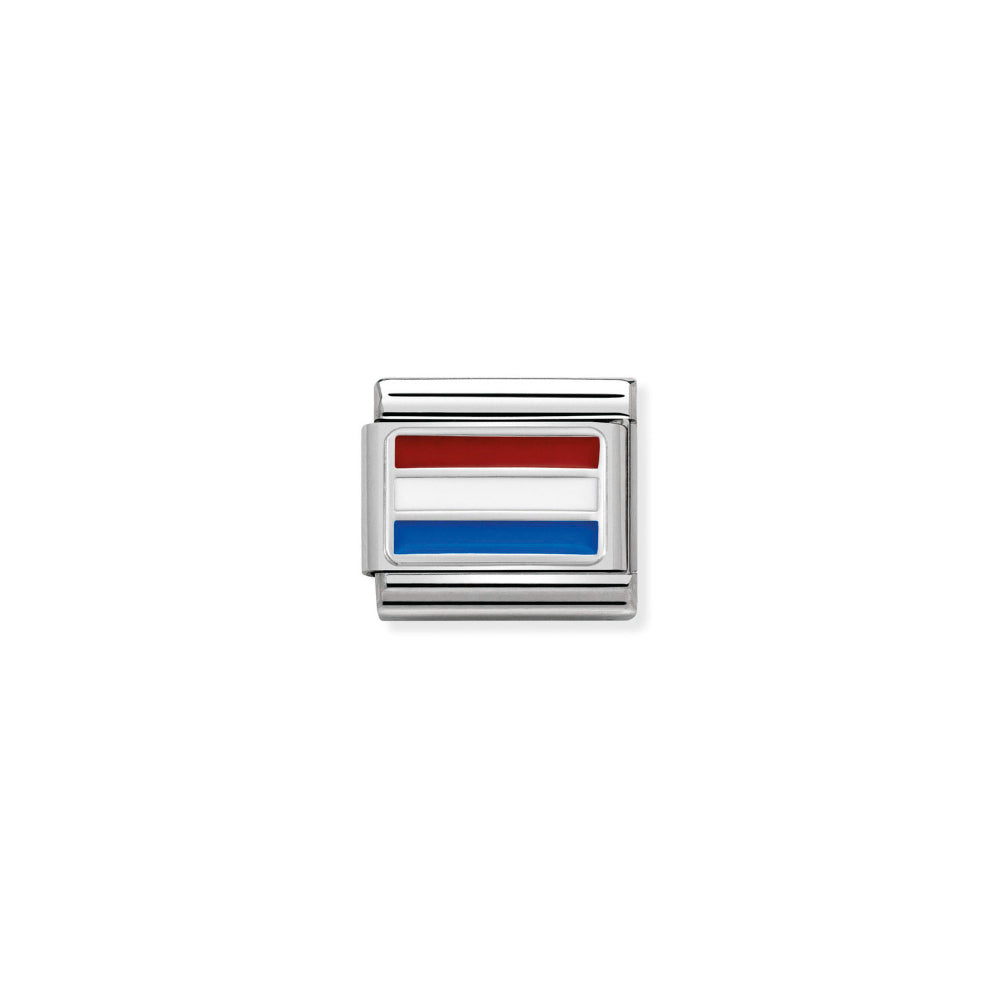 Nomination Silver Composable Classic Flags In St.Steel, Enamel Holland Charm Image