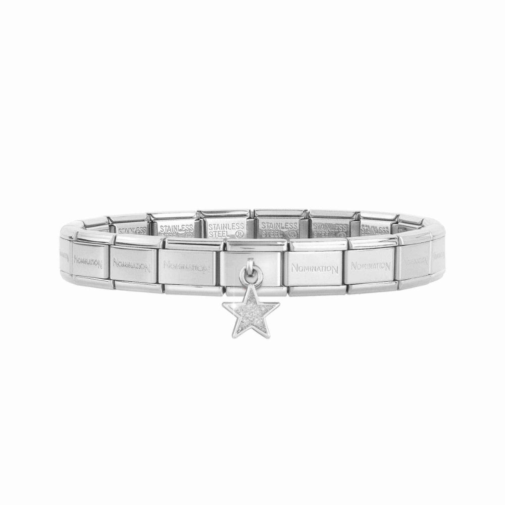 Nomination Silver Composable Classic Glitter Star Pendant Bracelet image