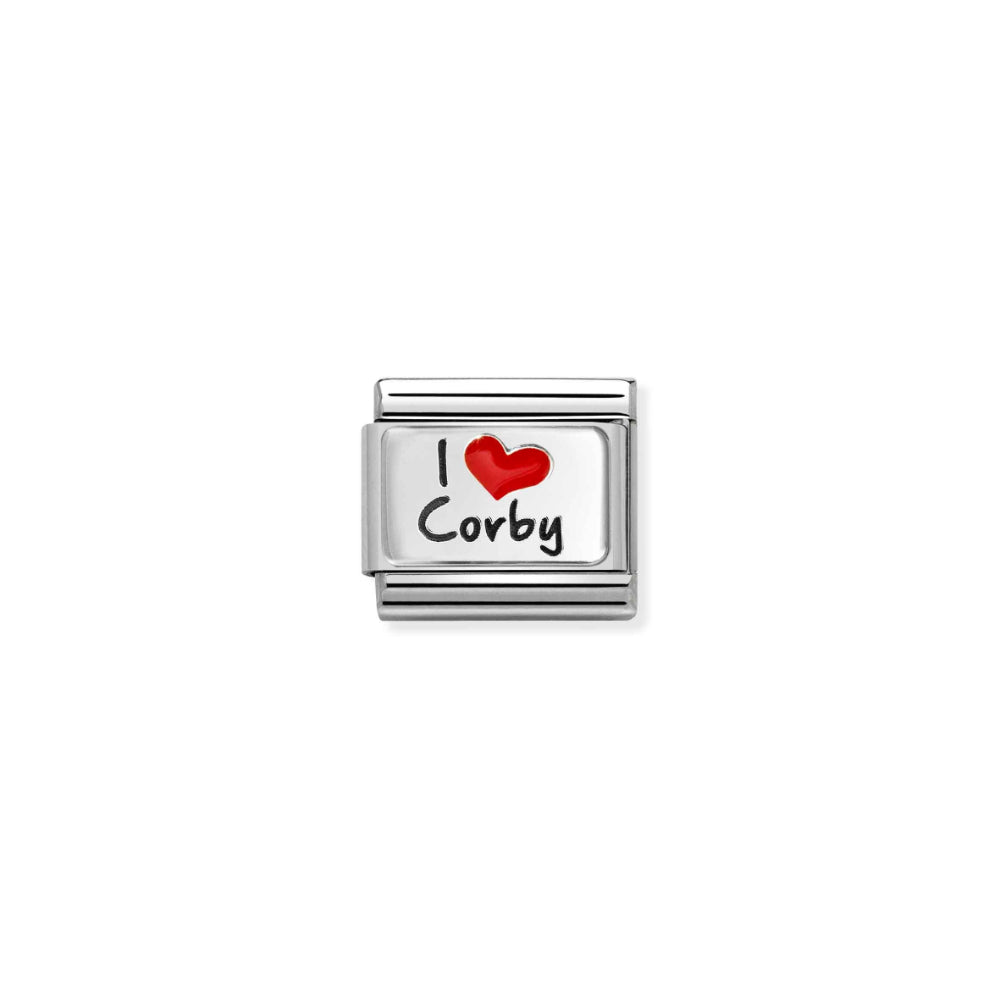 Nomination Silver Composable Classic I Love Corby Link image