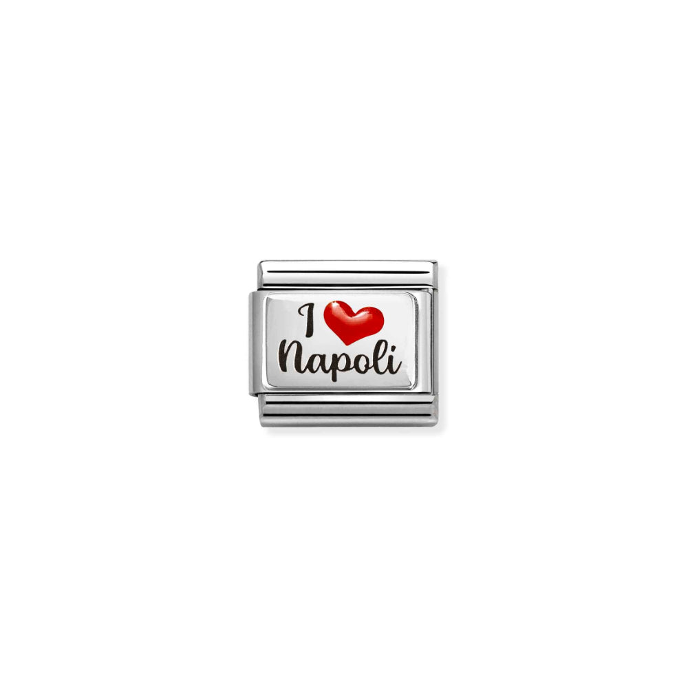 Nomination Silver Composable Classic I Love Napoli Link image