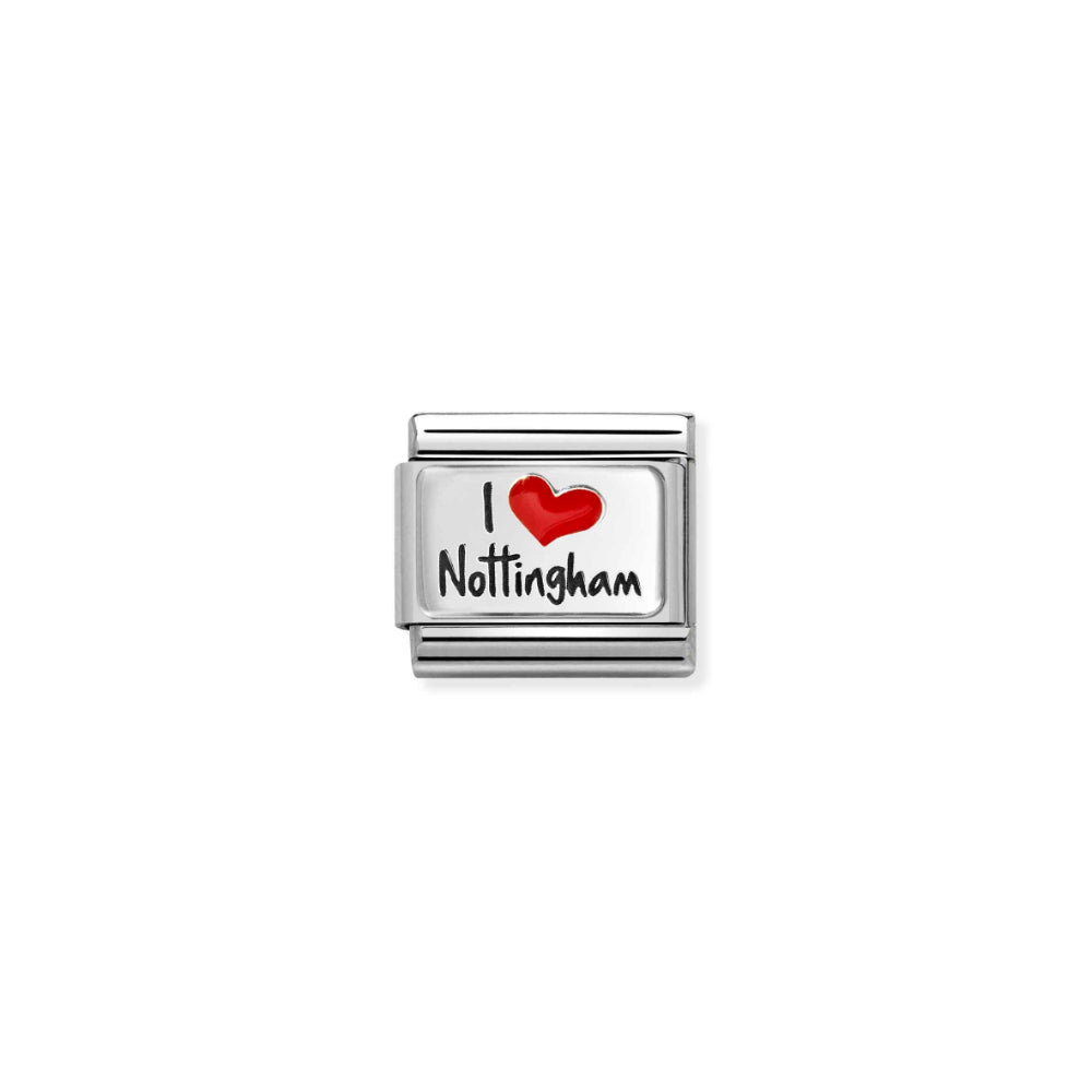 Nomination Silver Composable Classic I Love Nottingham Link image