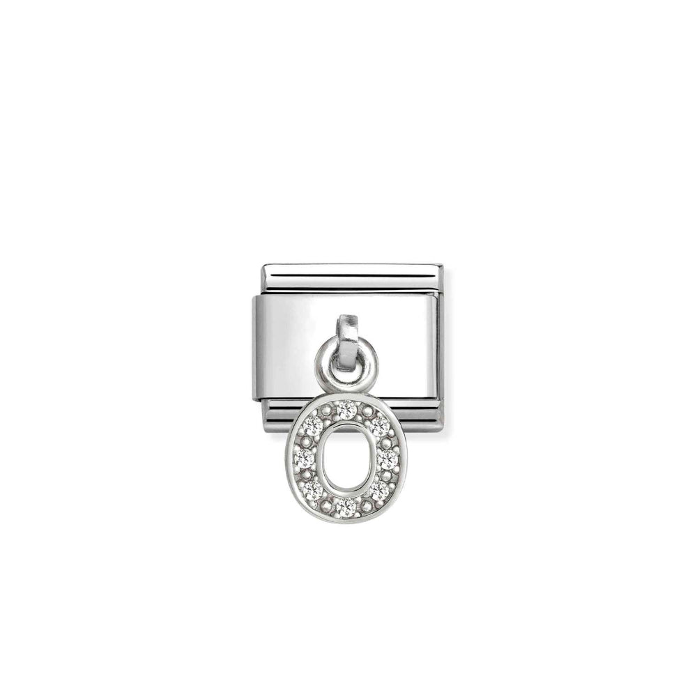 Nomination Silver Composable Classic Letters CZ Steel O Charm Image