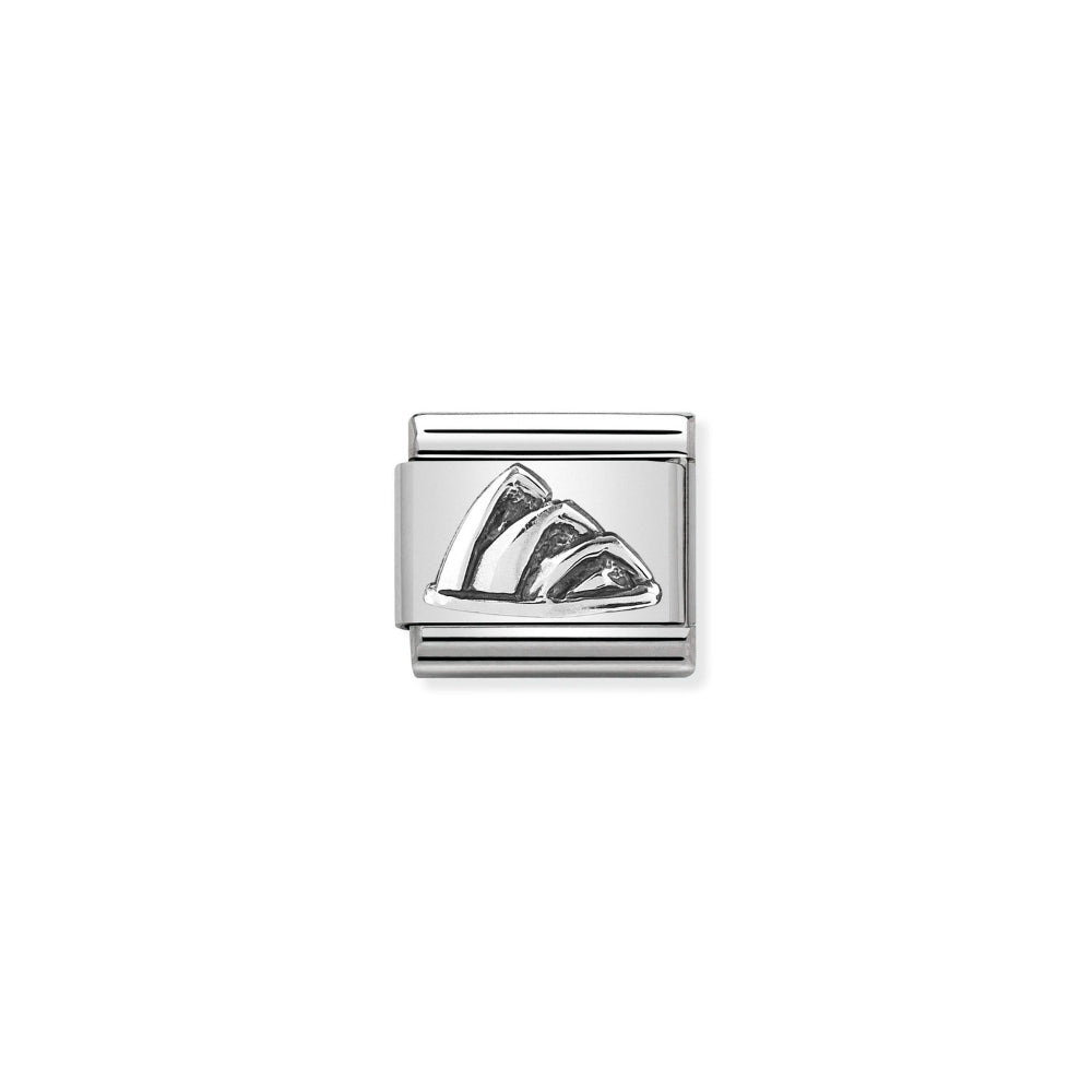 Nomination Silver Composable Classic Monuments Relief Steel and Opera House Charm Image