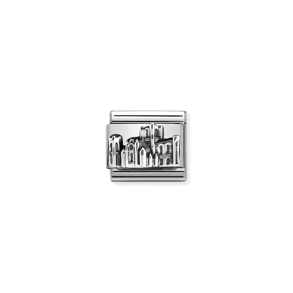 Nomination Silver Composable Classic Monuments Relief Steel and York Minster Charm Image