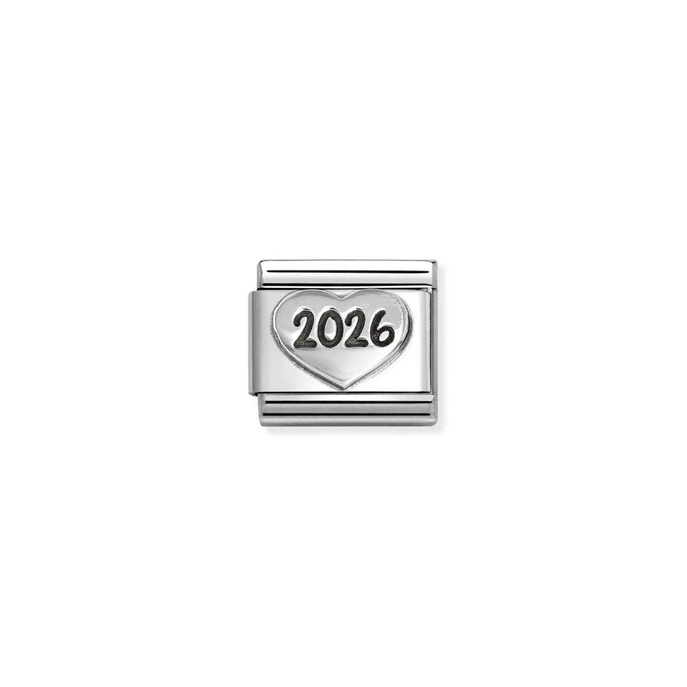 Nomination Silver Composable Classic Oxidized Symbols In St.Steel and Heart 2026 Charm Image