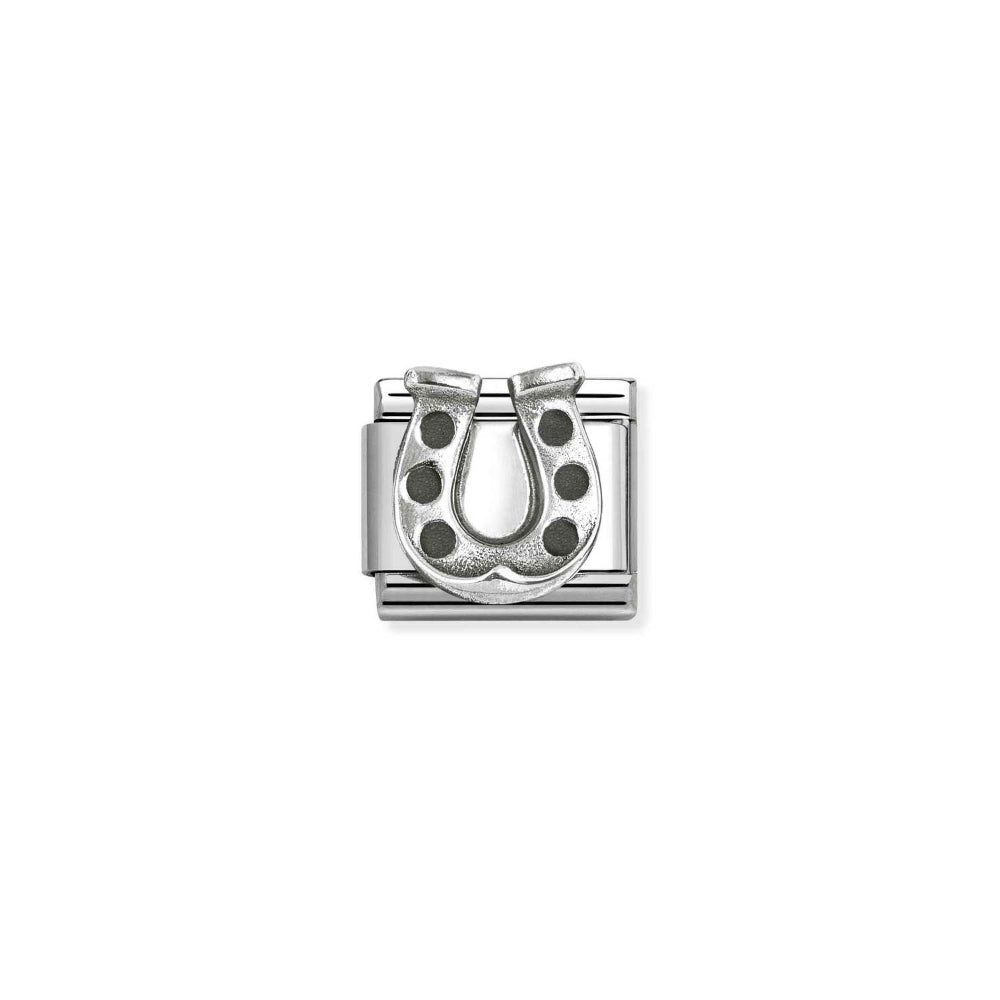 Nomination Silver Composable Classic Oxidized Symbols In St.Steel and Horseshoe 1 Charm Image
