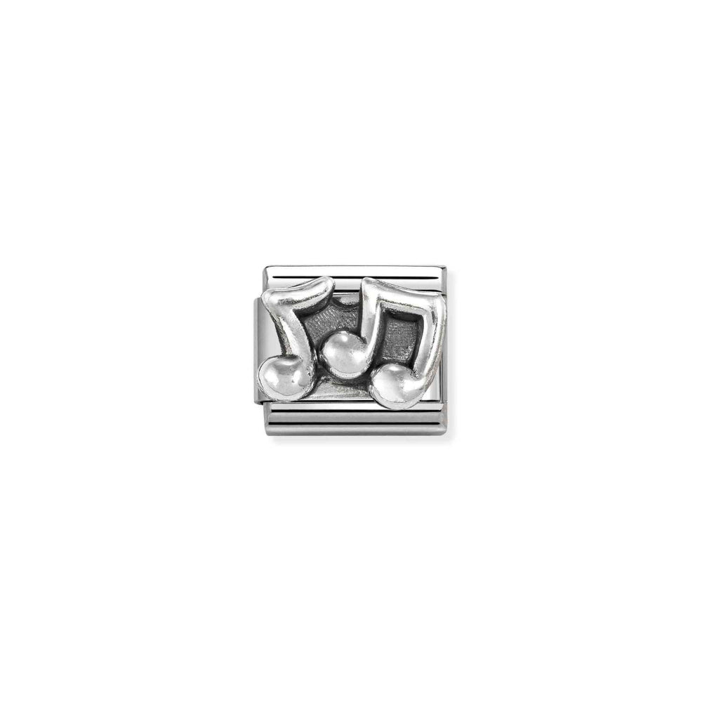 Nomination Silver Composable Classic Oxidized Symbols In St.Steel and Musical Notes Charm Image