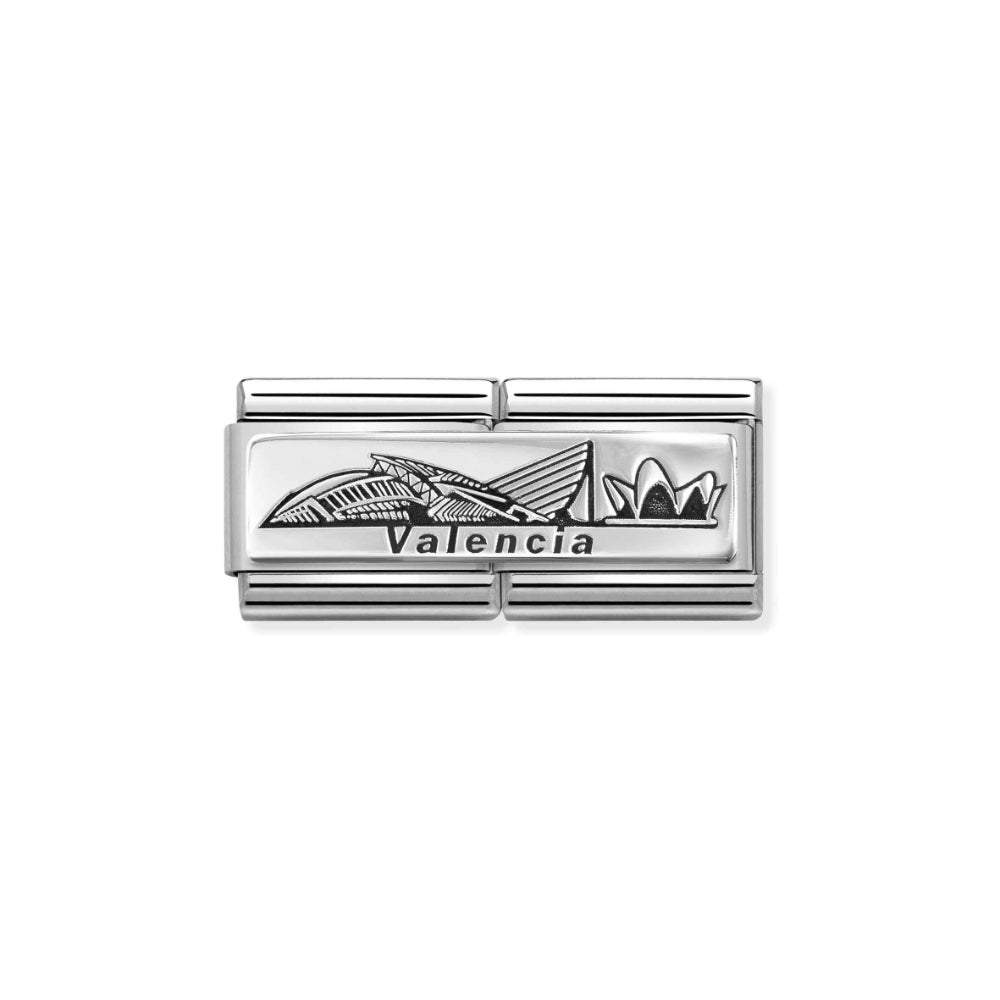 Nomination Silver Composable Classic Skyline Valencia Double Link image