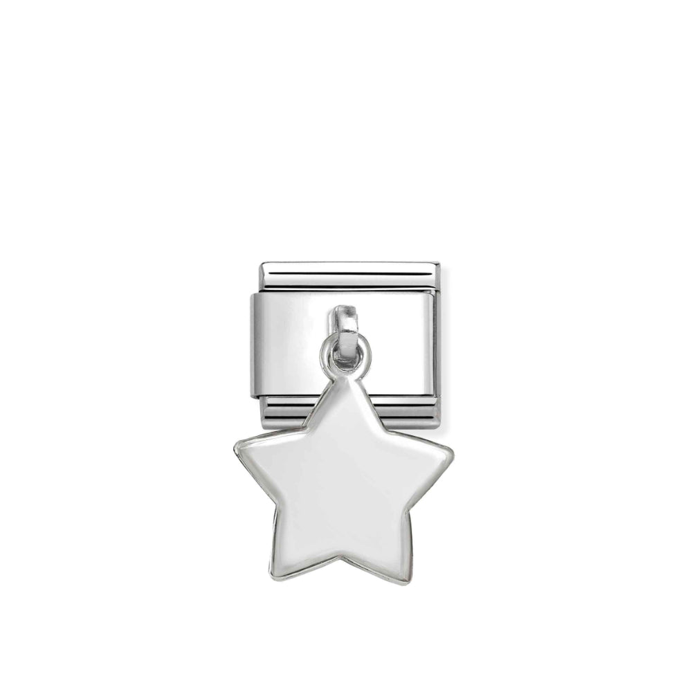 Nomination Silver Composable Classic Star Shape Engraving Pendant Link image