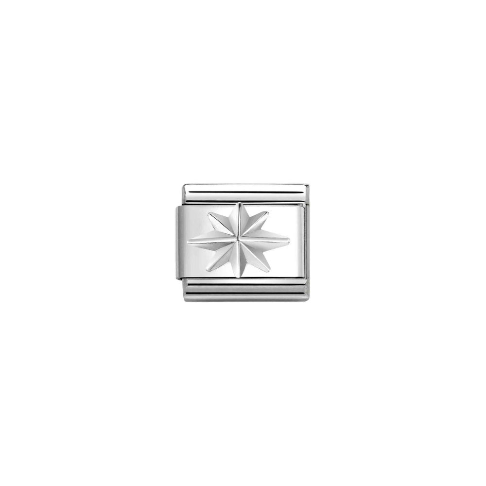 Nomination Silver Composable Classic Symbols In St.Steel and Wind Rose Charm Image