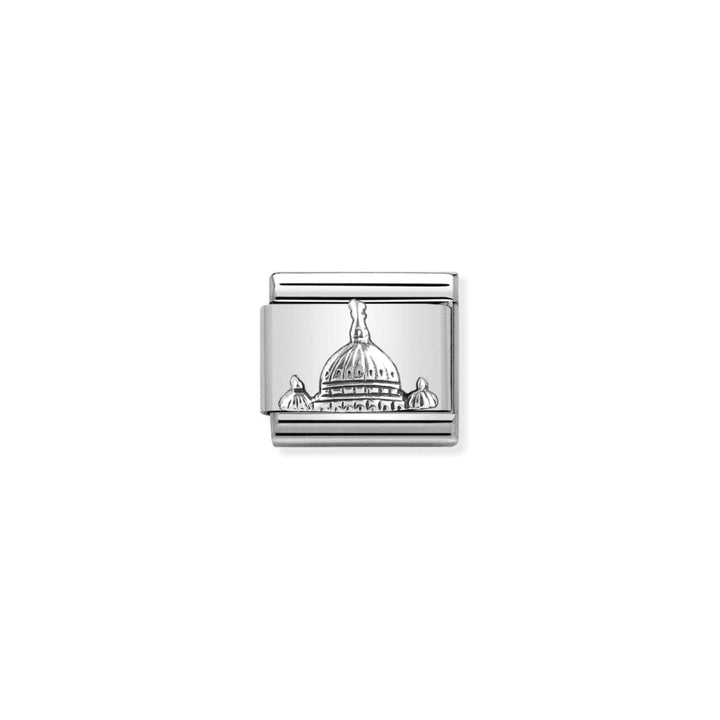 Nomination Silver Composable Italian Monument Relief St. Peter&