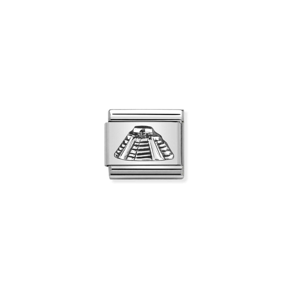 Nomination Silver Composable Mexico Mayan Pyramid Charm Link image