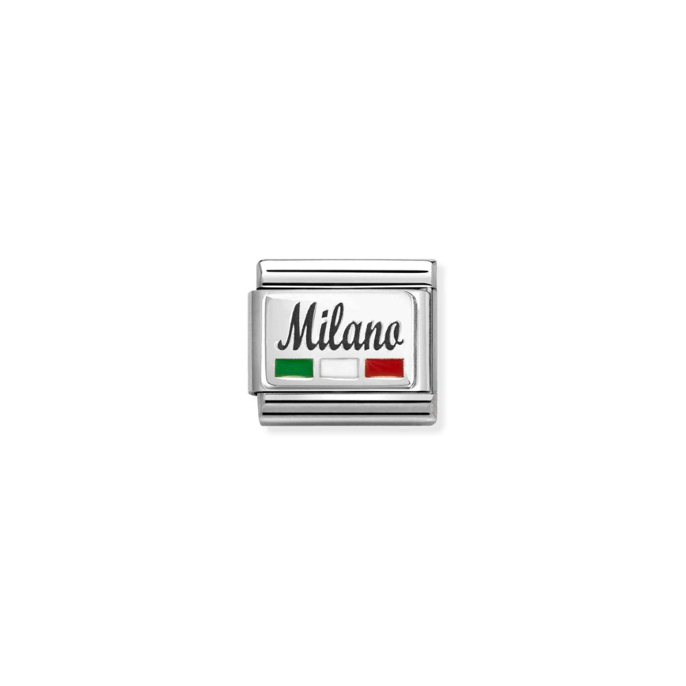 Nomination Silver Composable Milano with Flag Charm Link image