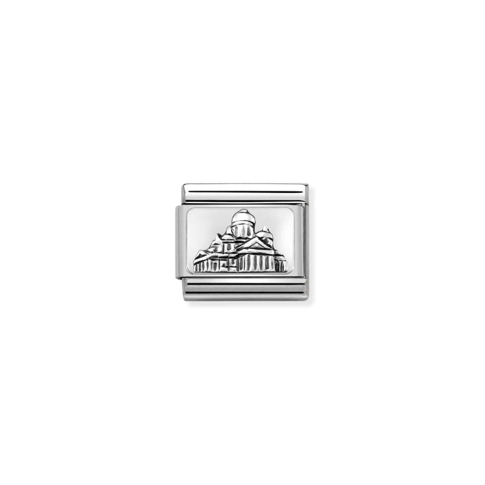 Nomination Silver Composable Monument Helsinki Cathedral Charm Link image