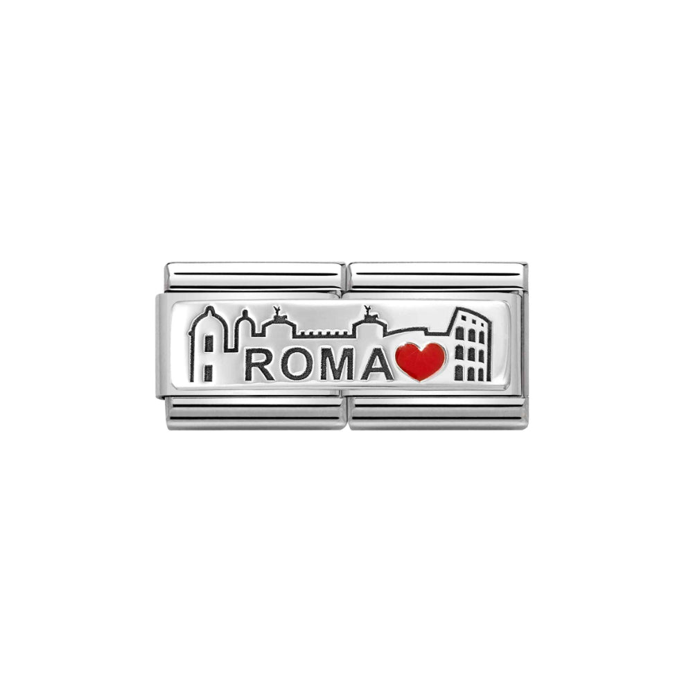 Nomination Silver Composable Roma Skyline Charm Double Link image