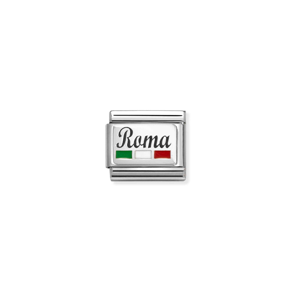 Nomination Silver Composable Roma with Flag Charm Link image