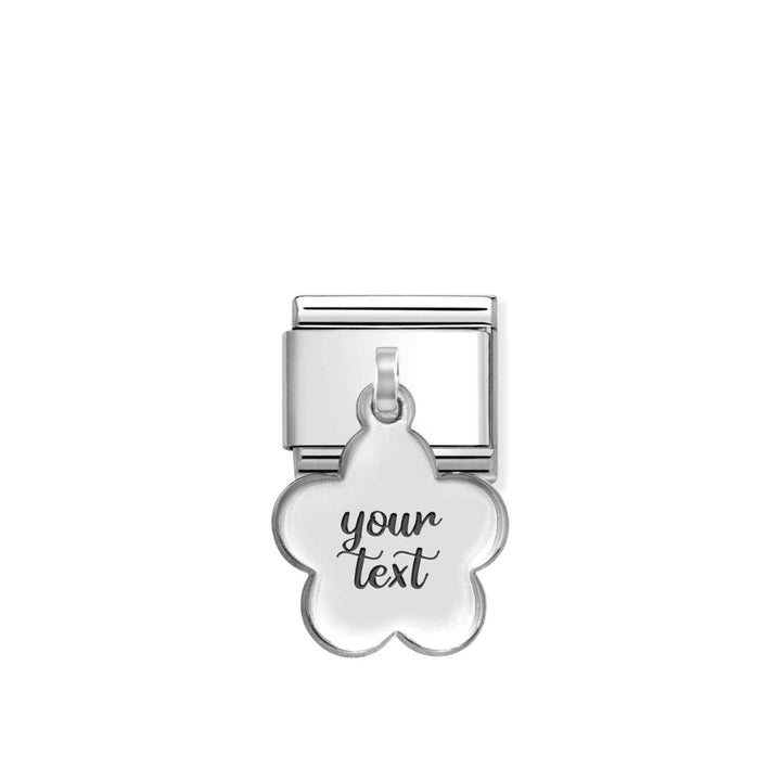 Nomination Silver Composable Symbol Flower Engraving Pendant Charm Link image 3