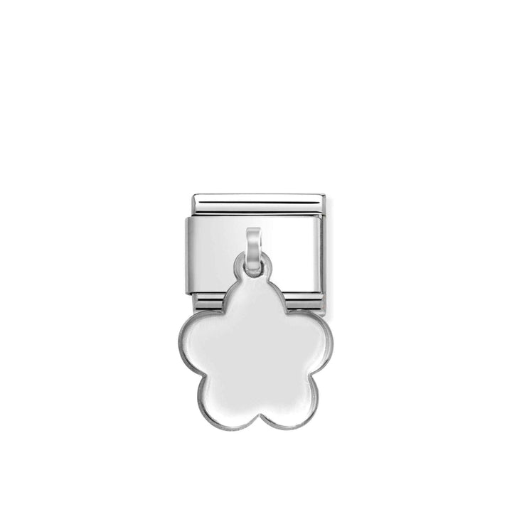 Nomination Silver Composable Symbol Flower Engraving Pendant Charm Link image